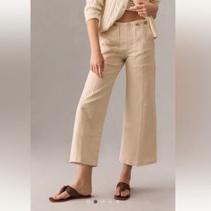 Anthropologie Pilcro The Kit Cropped High-Rise Wide-Leg Trouser Jeans